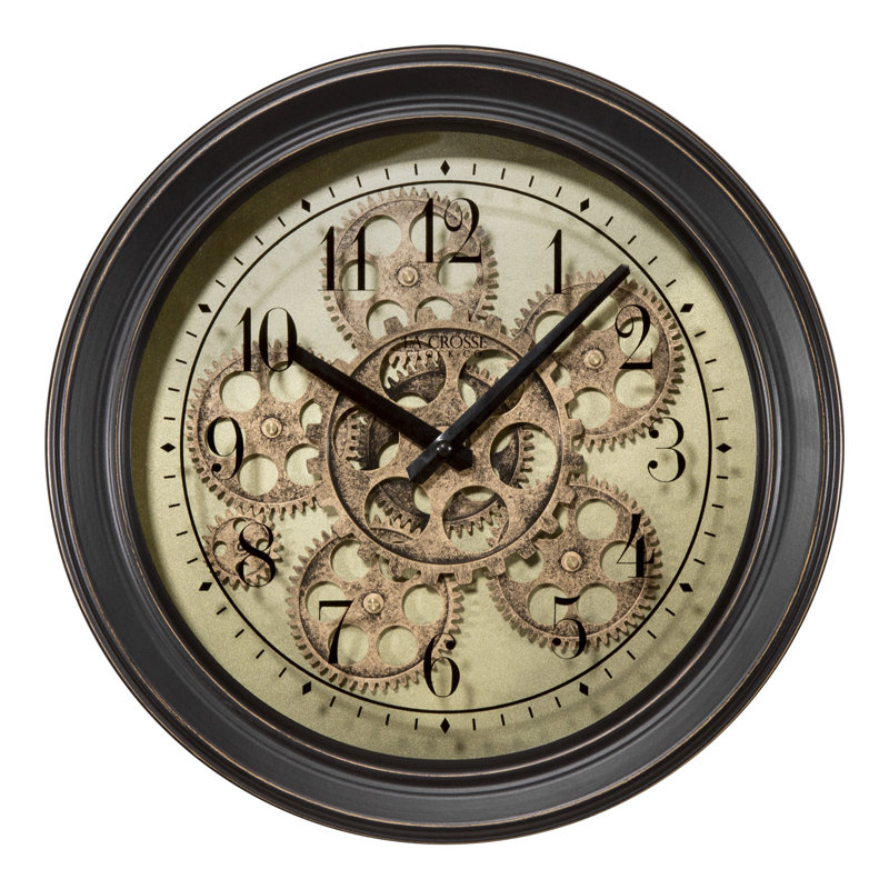 La Crosse Technology Gears 10.35" Wall Clock Wayfair